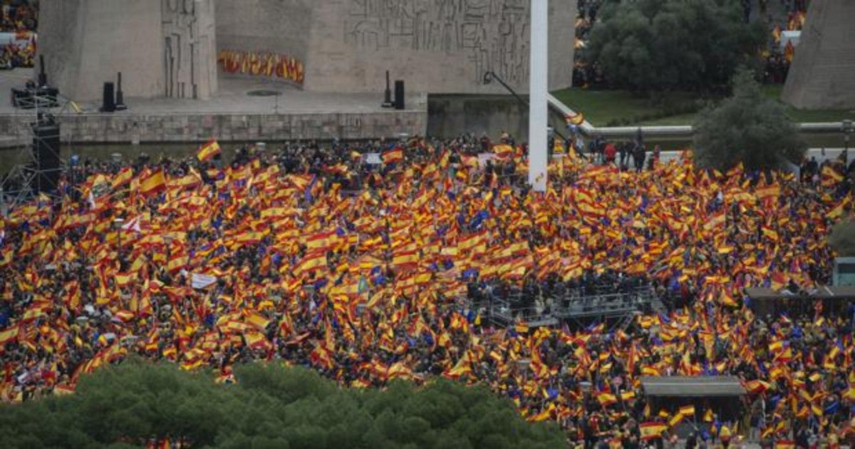 Concentración en la Plaza Colón en defensa de la unidad de España