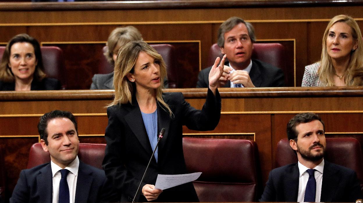 Cayetana Álvarez de Toledo, en el debate de investidura