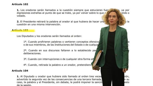 Lea el artículo del reglamento del Congreso que desoyó Batet para evitar llamar al orden a Bildu