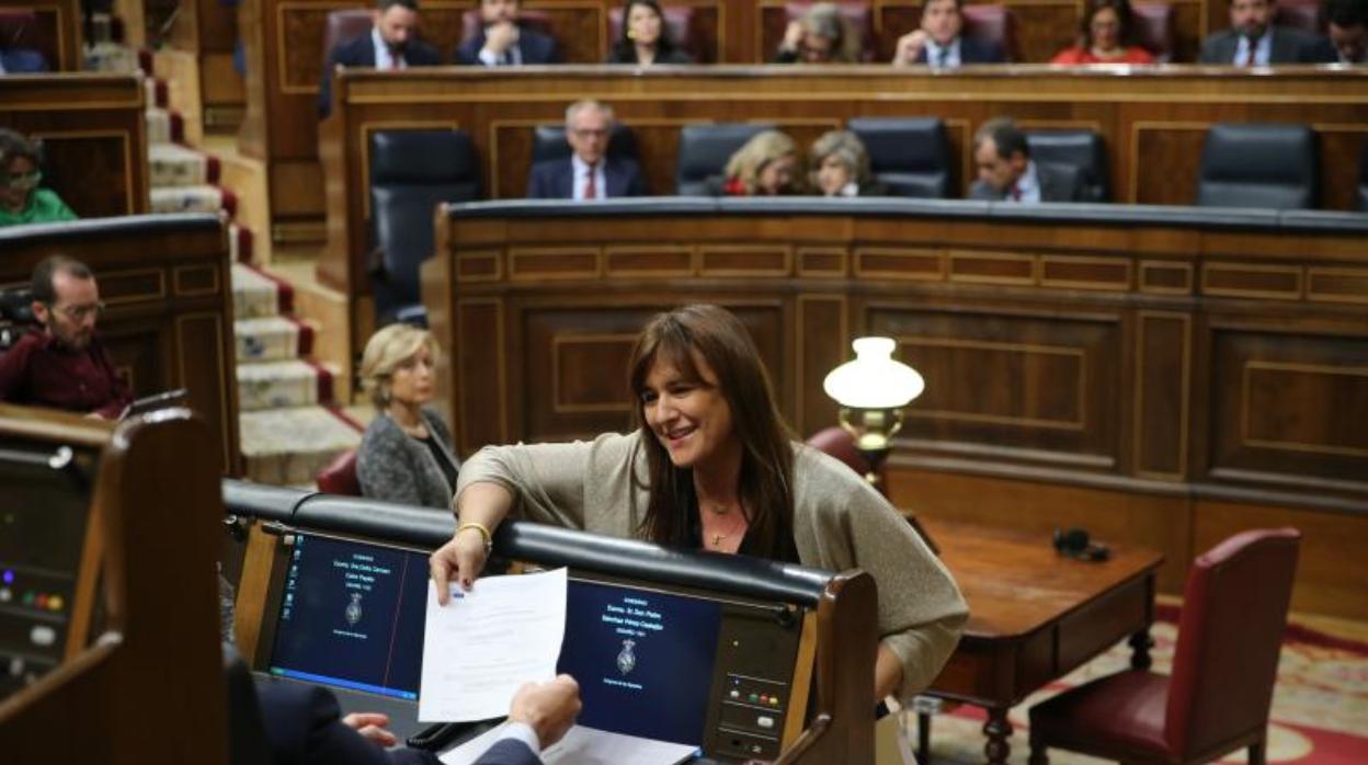 Laura Borràs, portavoz de JpC en el Congreso