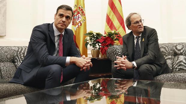 Pedro Sánchez propone a Quim Torra «recomenzar y retomar el diálogo»