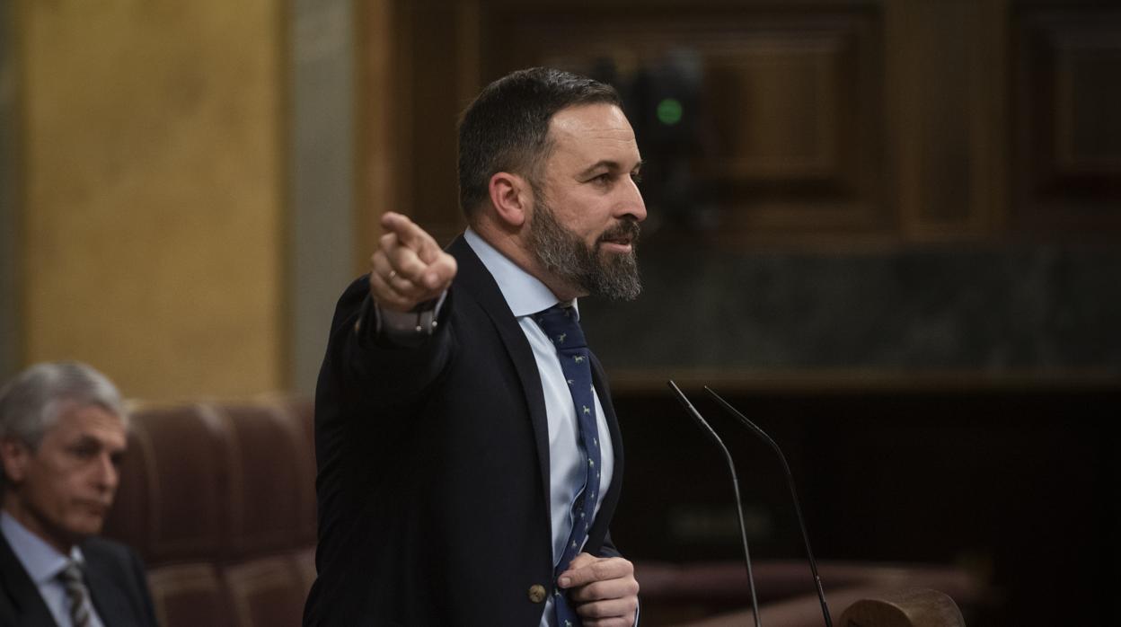 El presidente de Vox, Santiago Abascal