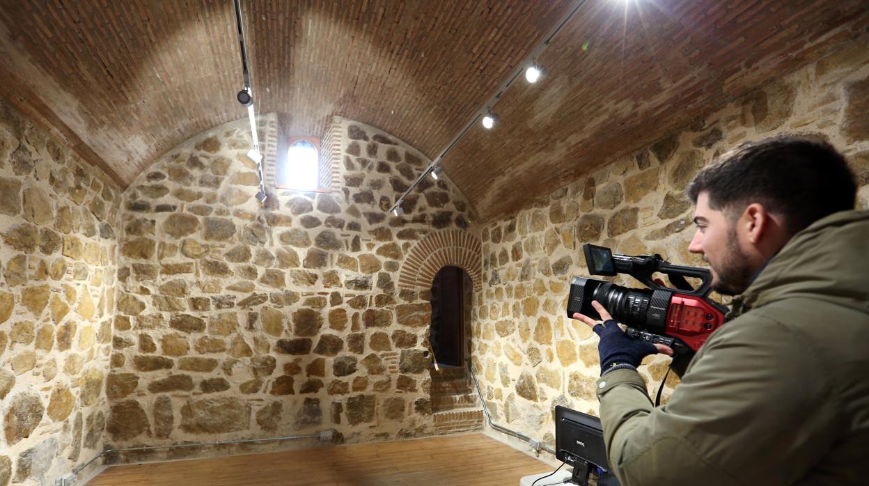 Interior de la Torre del Hierro tras la restauración