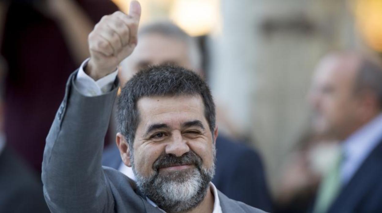 Jordi Sànchez en 2017, antes de declarar en la Audiencia Nacional por el «procés»