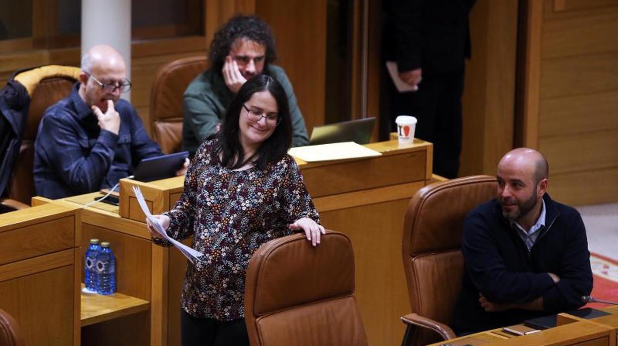 Los diputados del Mixto, en el Parlamento gallego