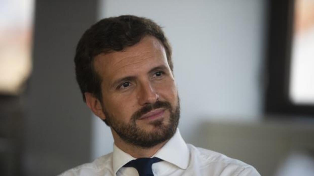 El presidente del PP, Pablo Casado