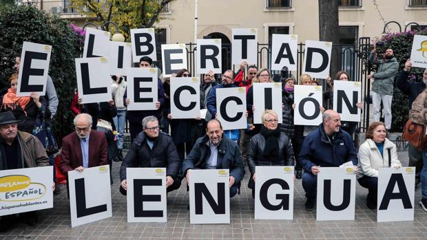 Protestas en trece municipios por la «imposición lingüística» del Gobierno valenciano