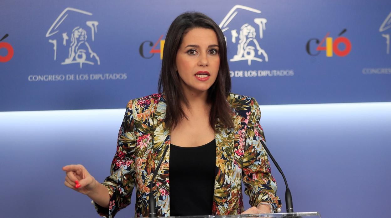 Inés Arrimadas, en el Congreso