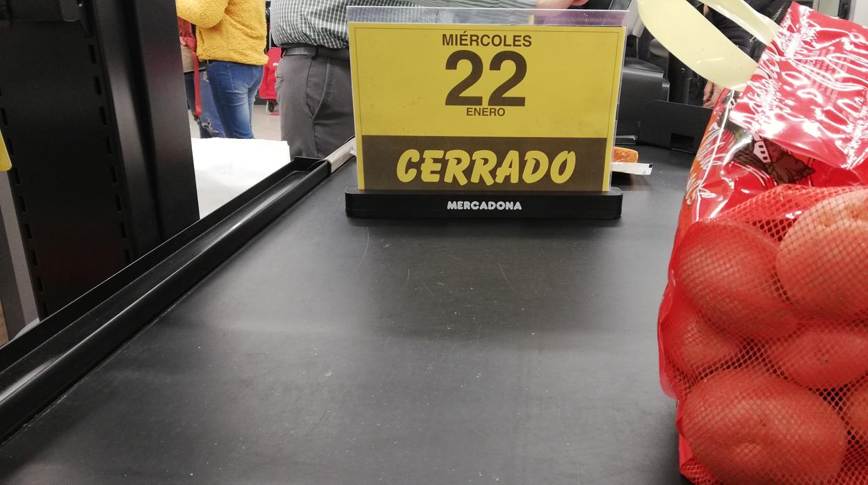 Imagen tomada en un supermercado de Mercadona en la ciudad de Valencia