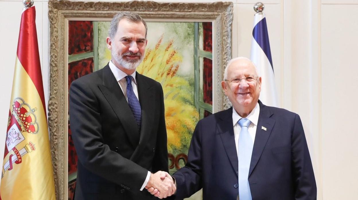 El Rey se reúne con el presidente del Estado de Israel, Reuven Rivlin, en Jerusalén