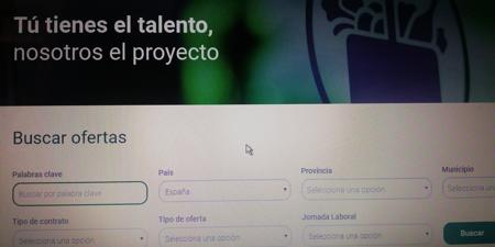 Detalle del nuebo portal de empleo de Mercadona