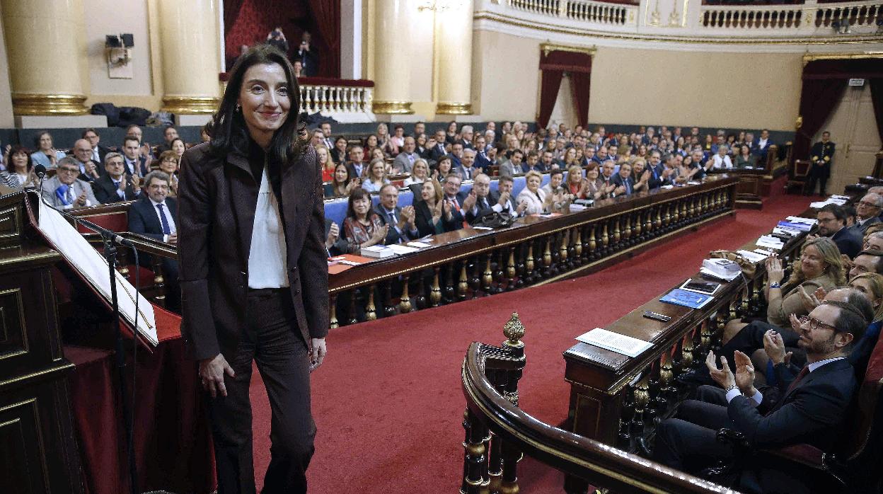 La presidenta del Senado, Pilar Llop, el día de su elección