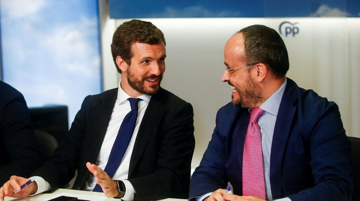 Pablo Casado y Alejandro Fernández