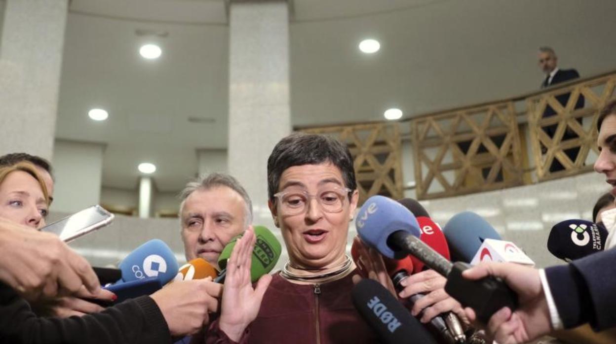 La ministra de Asuntos Exteriores, Arancha González Laya, el sábado en Las Palmas