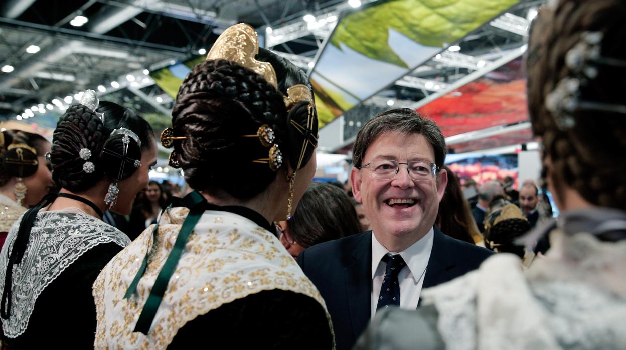 Imagen de Ximo Puig tomada durante una visita a Madrid con motivo de la feria Fitur