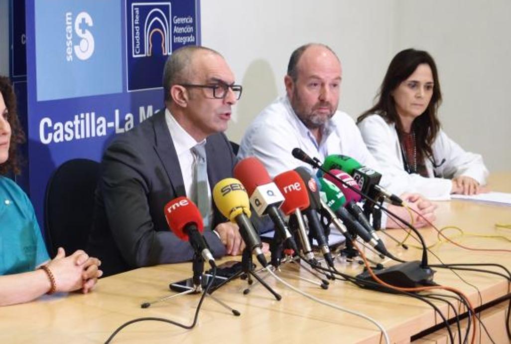 Juan Camacho, director general de Salud Pública, durante la rueda de prensa este viernes