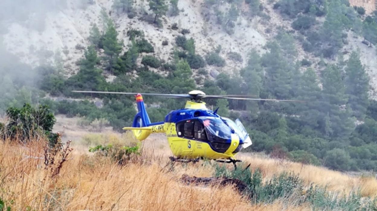 Un helicóptero sanitariio se ha desplazado hasta la zona