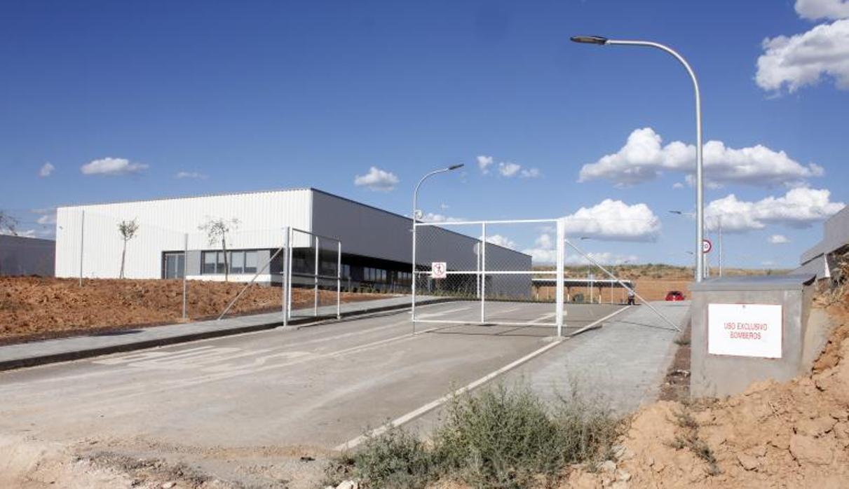 Imagen de archivo de las primitivas instalaciones para instalar un almacén nuclear en Villar de Cañas