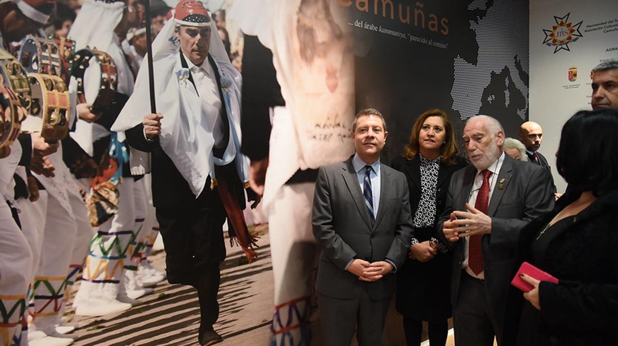 Page durante la inauguración del Centro de Interpretación de los Pecados y Danzantes de Camuñas