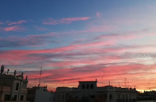 Vista tomada en el barrio del Cabanyal de Valencia