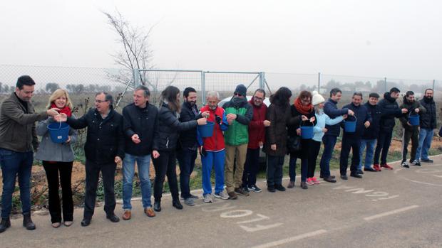 Mil personas reclaman agua para las lagunas de Villafranca de los Caballeros