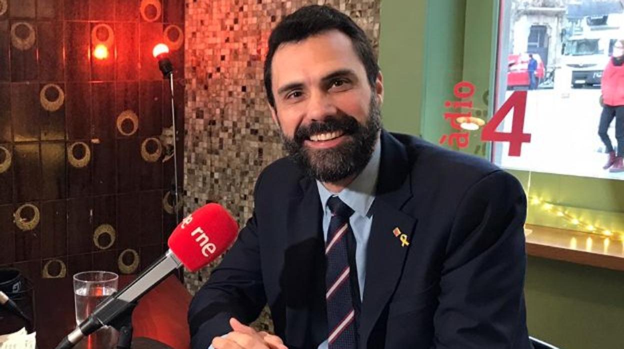 Roger Torrent, en la entrevista con RNE