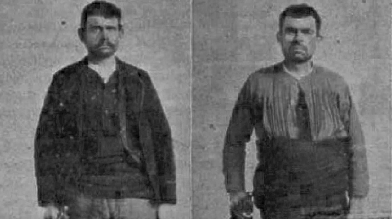 Patrocinio Polo y Joaquín Carbonell, considerados los últimos “Juanillones” (Foto, “Museo Criminal”, 1904)