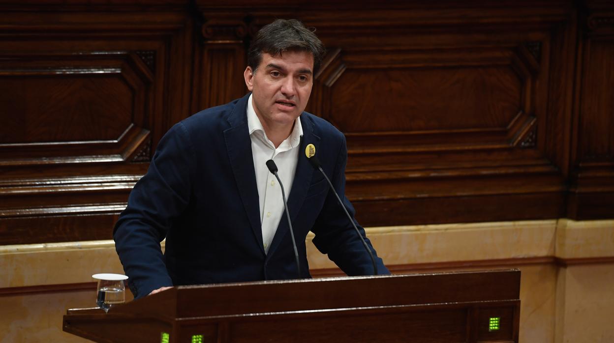 Sergi Sabrià, en una intervención parlamentaria (foto de archivo)