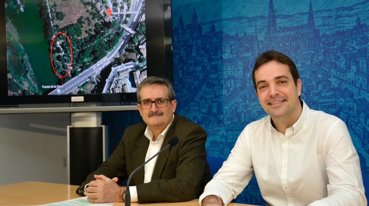 Martín Molina y Pablo García, durante la presentación