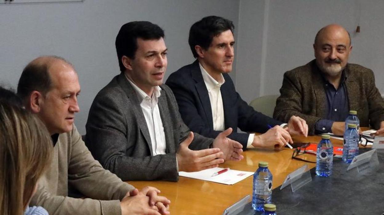 Gonzalo Caballero, en la reunión de este jueves