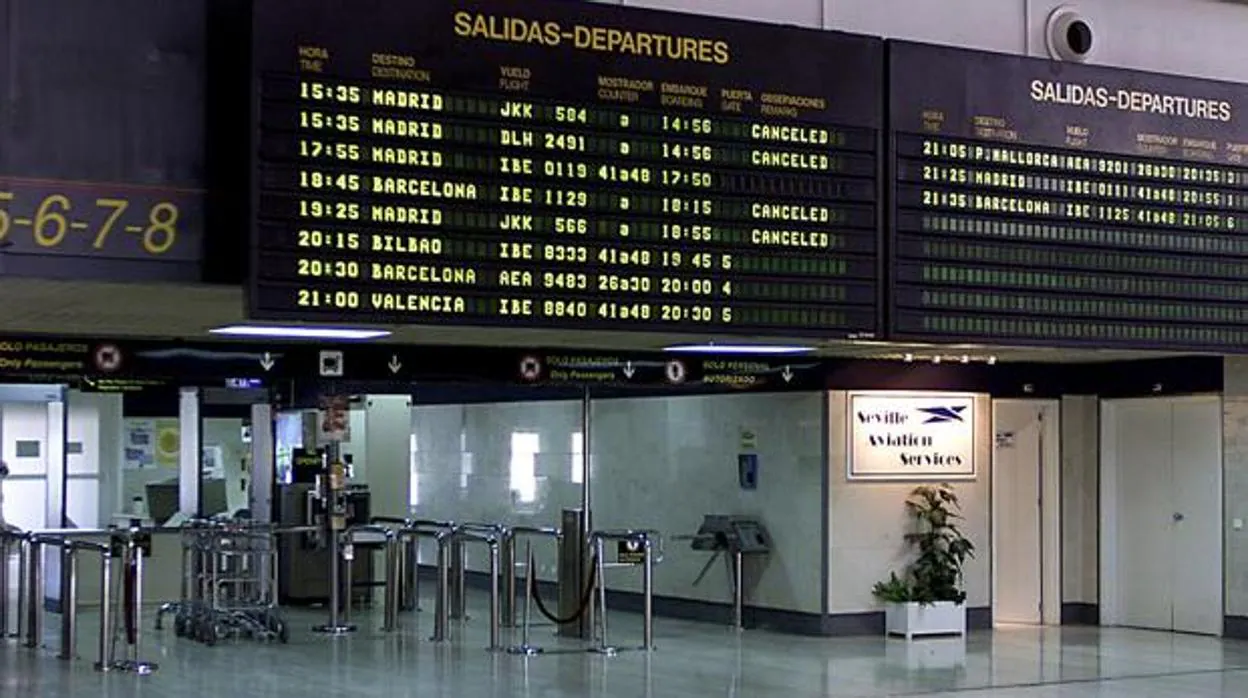 Imagen del interior del Aeropuerto de Sevilla