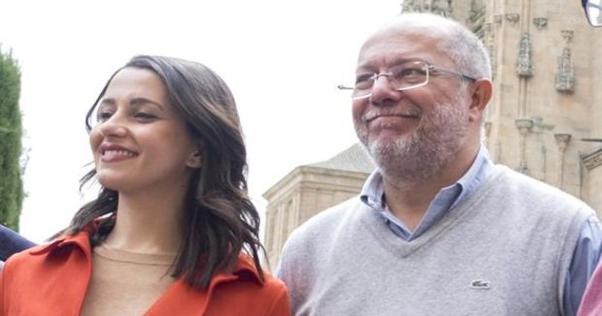 Inés Arrimadas y Francisco Igea, en una visita a León en abril del año pasado