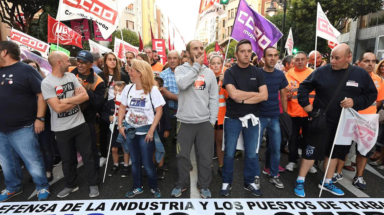 Imagen de archivo de una manifestación en León