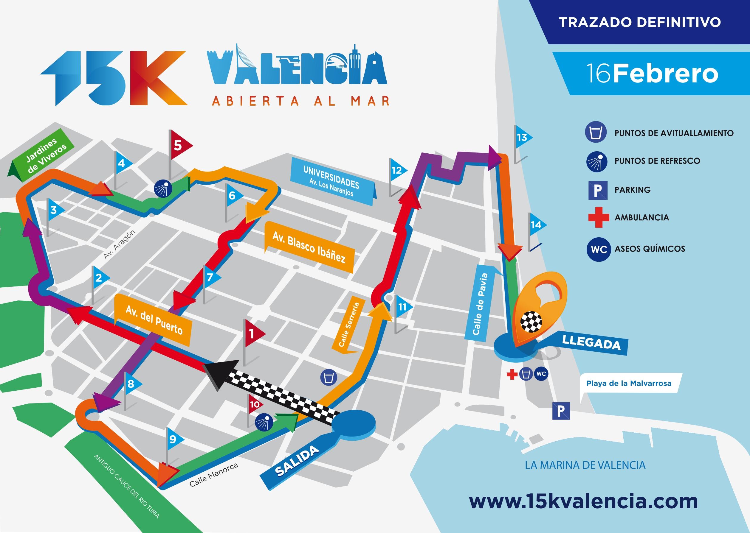 15K Valencia 2020: calles cortadas, horario y recorrido