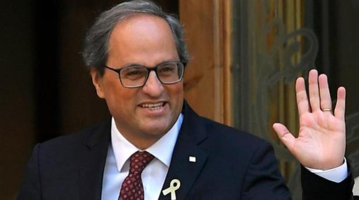 Quim Torra, un presidente inhabilitado esclavo del simbolismo y la pulsión identitaria