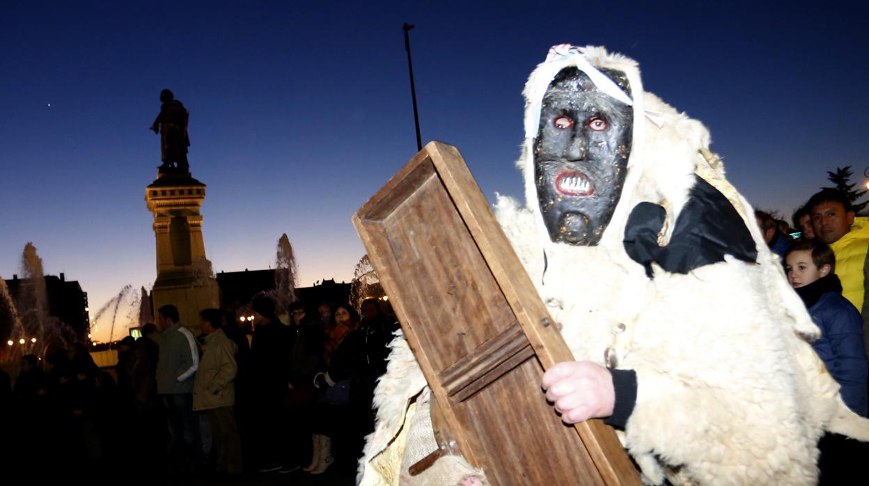 El tradicional desfile de antruejos de León, en una imagen de archivo