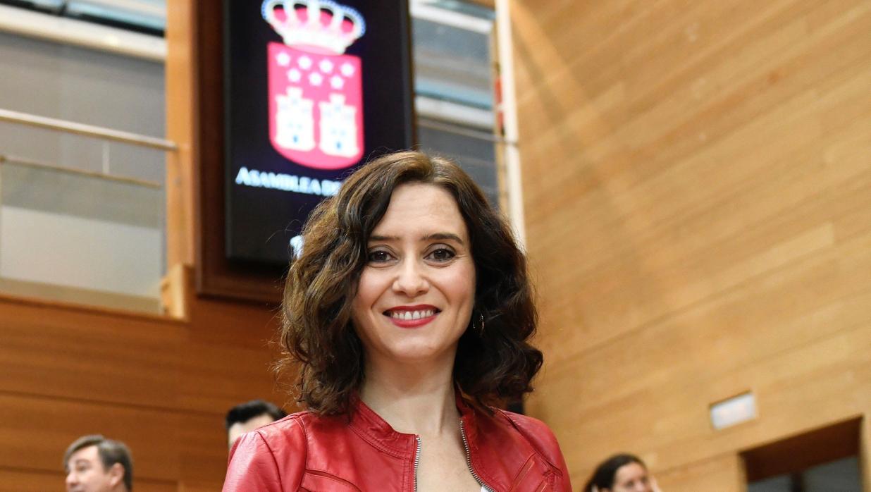 La presidenta de la Comunidad de Madrid, Isabel Díaz Ayuso