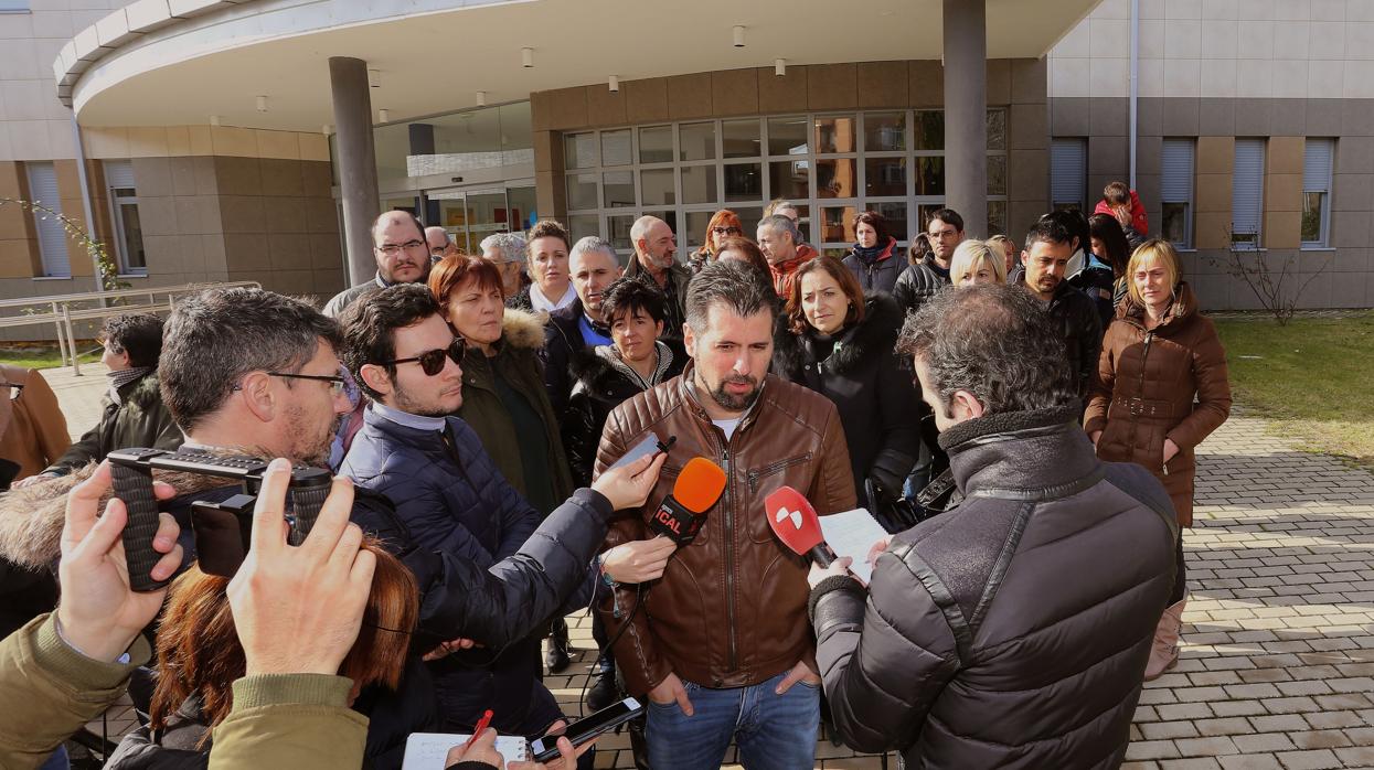 Luis Tudanca, en una visita reciente al norte de Palencia