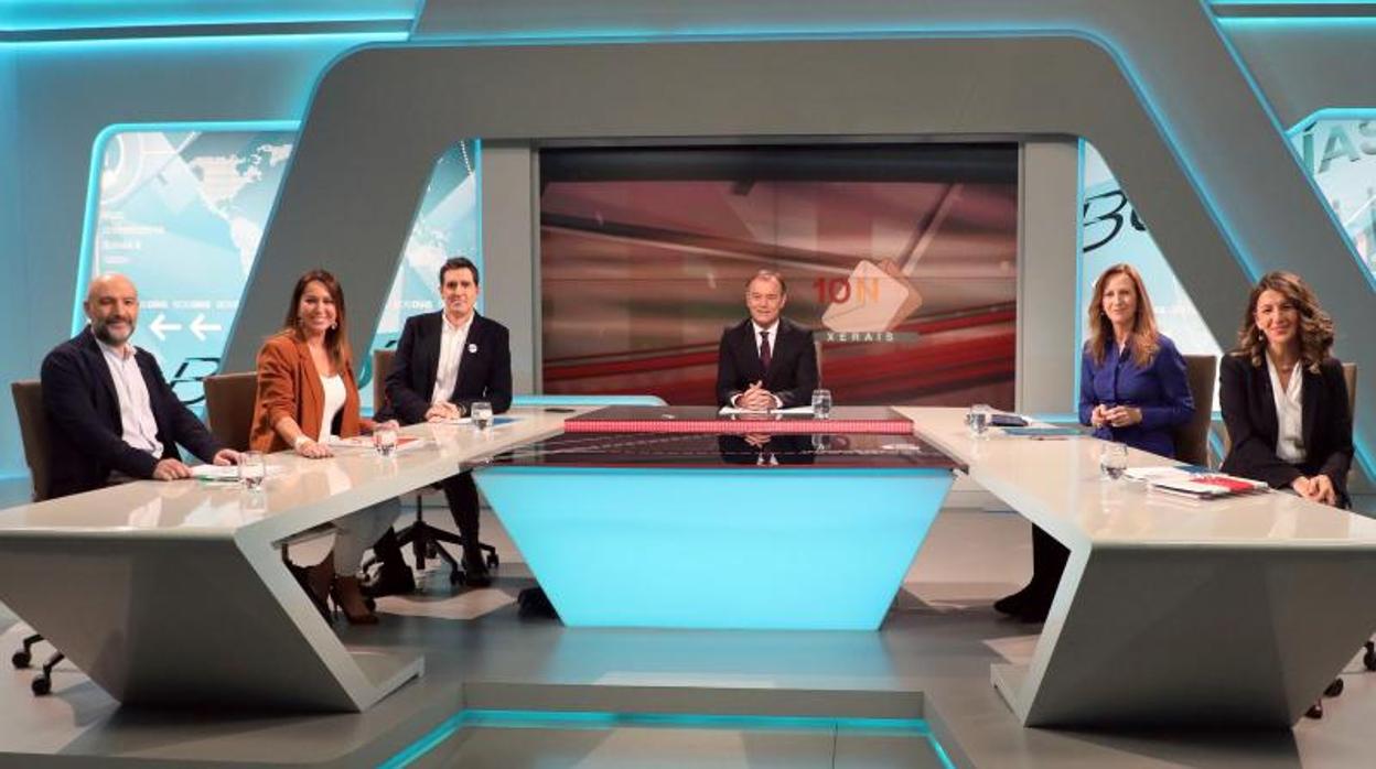 Debate electoral en TVG el pasado mes de noviembre por las elecciones generales