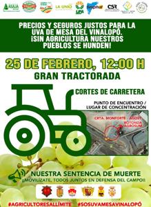 Cartel de la tractorada