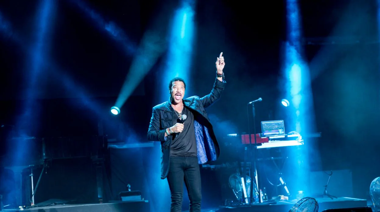 Lionel Richie, durante una actuación en Marbella