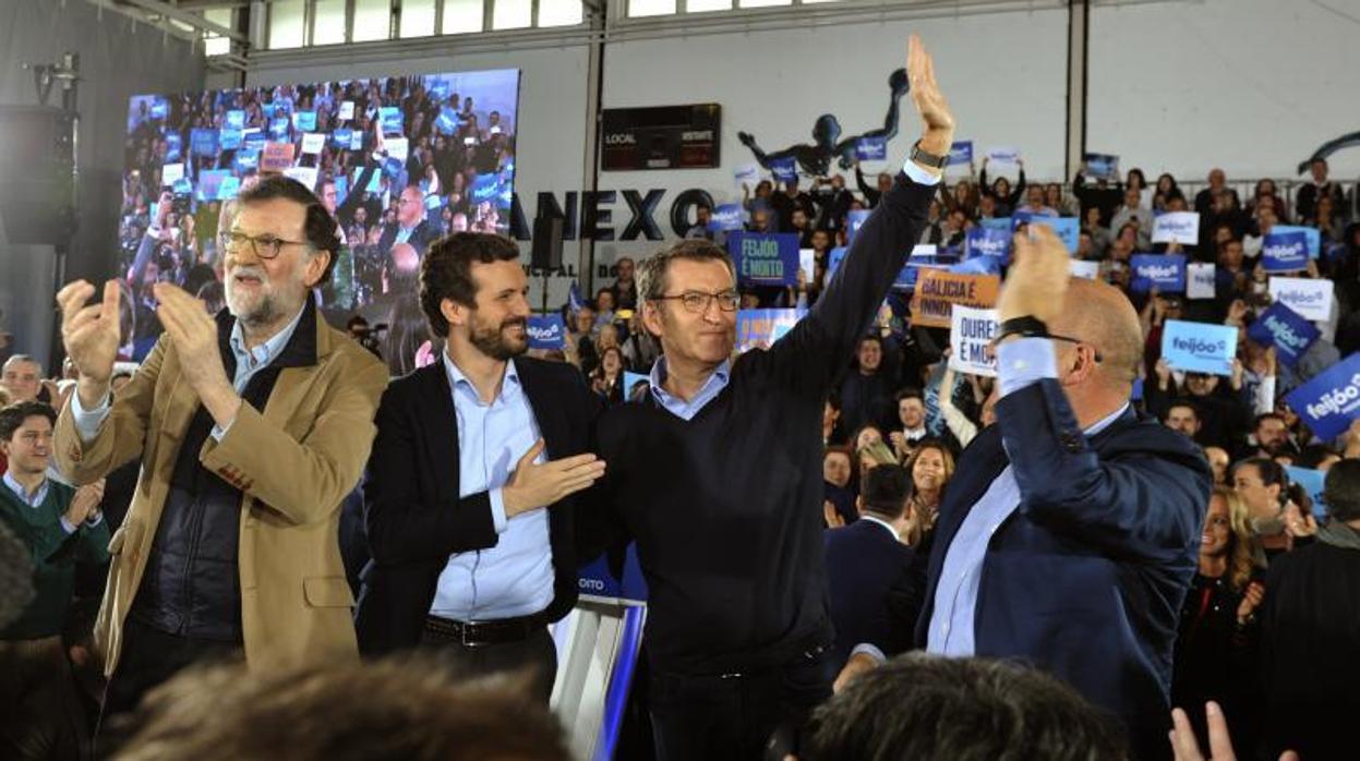 Rajoy, Casado, Feijóo y Baltar, este domingo en Orense