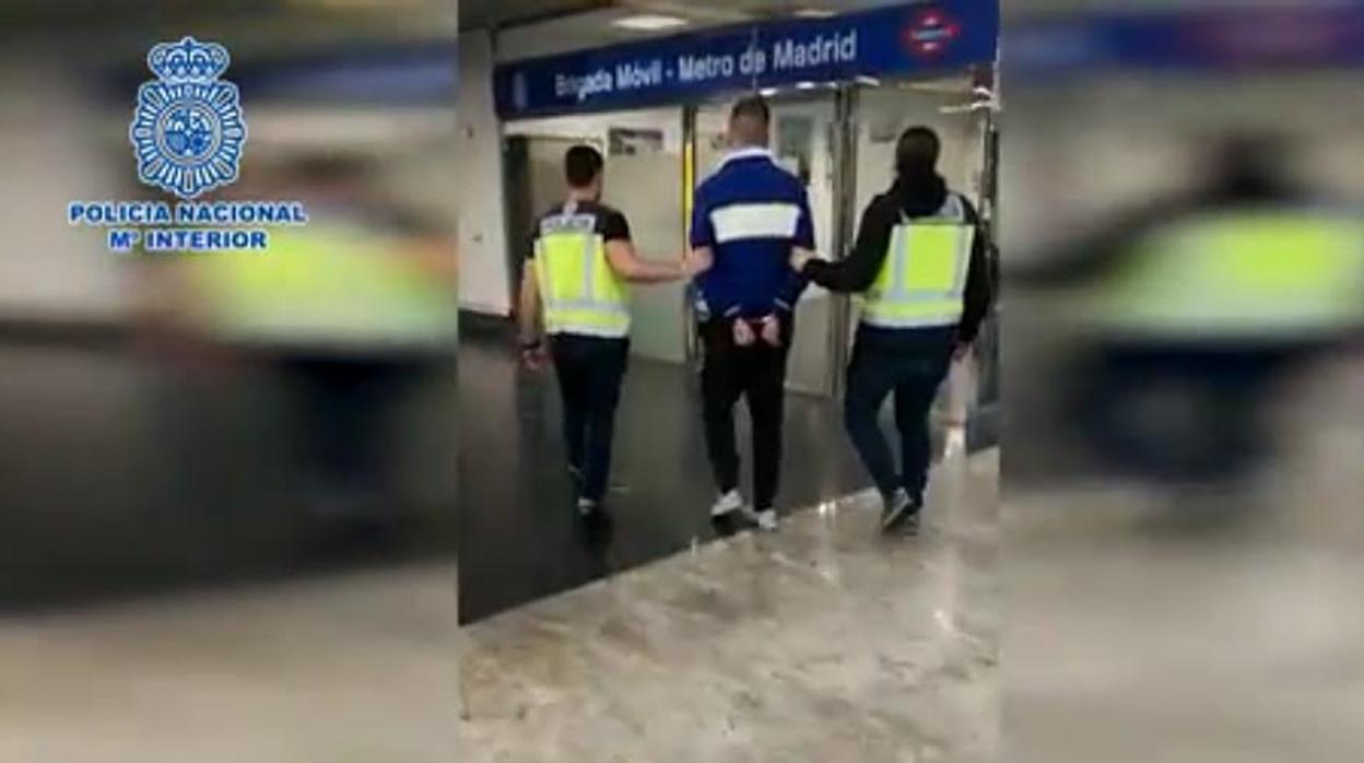 Momento de la detención del acusado