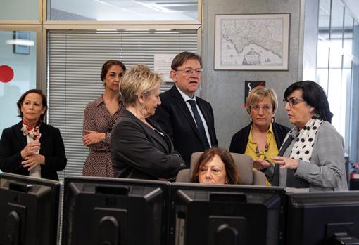 Imagen de Ximo Puig durante su visita de este martes al CICU