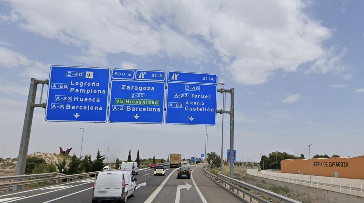 Zona en la que se ha producido el accidente mortal, en los alrededores de la Feria de Muestras de Zaragoza