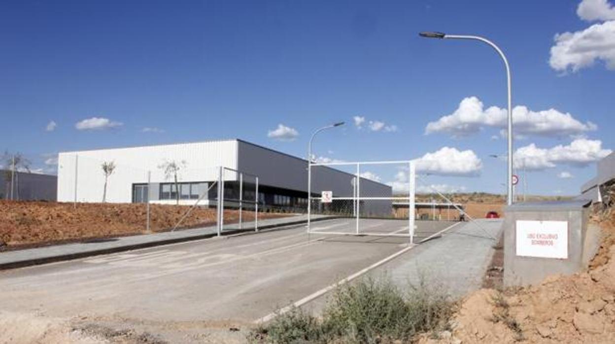 Imagen de archivo de las primitivas instalaciones para instalar un almacén nuclear en Villar de Cañas