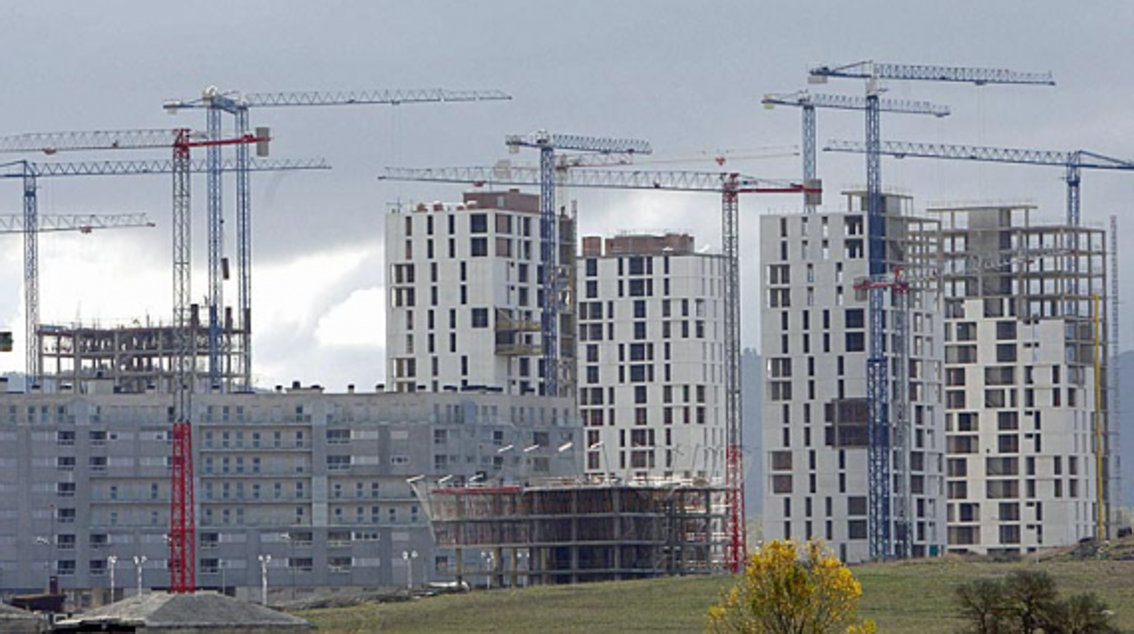 Edificios en construcción en Barcelona