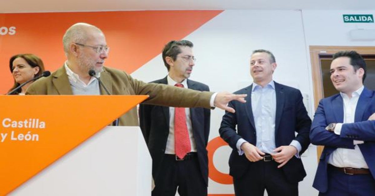 Francisco Igea, este lunes en la sede de Ciudadanos en Castilla y León