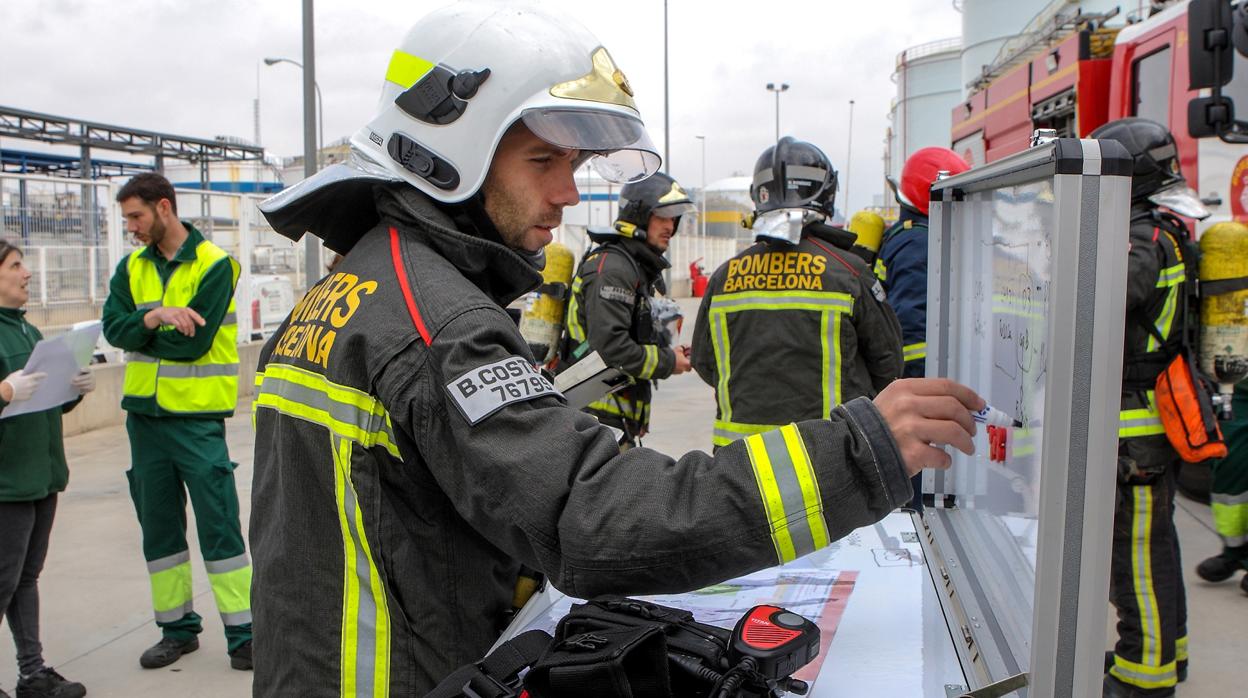 Bomberos de Barcelona, en una imagen de archivo