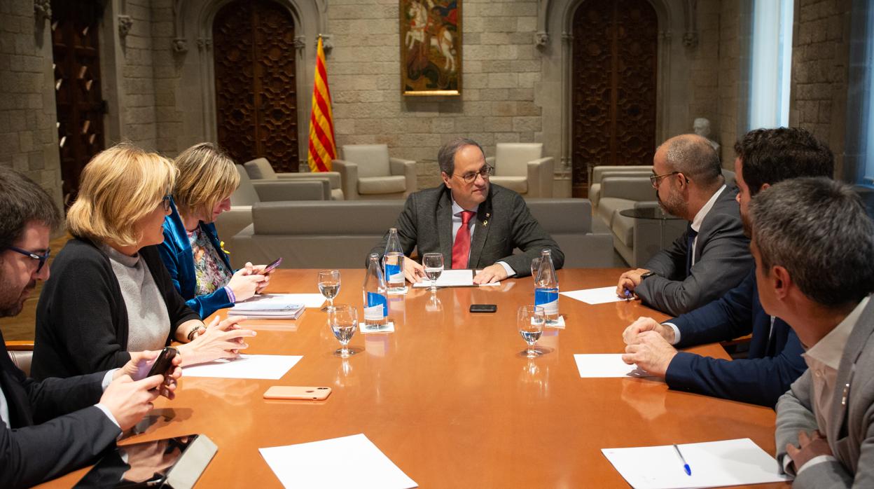 Quim Torra, reunido con el comité de seguimiento del coronavirus